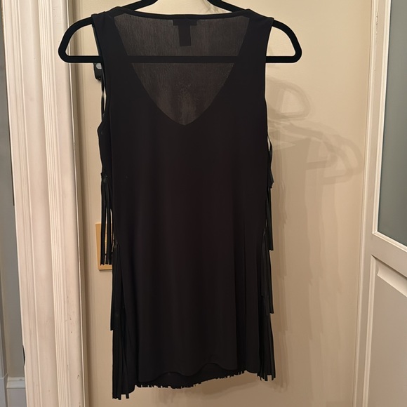 Cache Black Tassel Top | Size Small - Picture 3 of 3